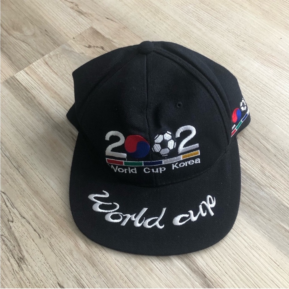 Vintage 2002 Wool Blend Black World Cup Korea Hat